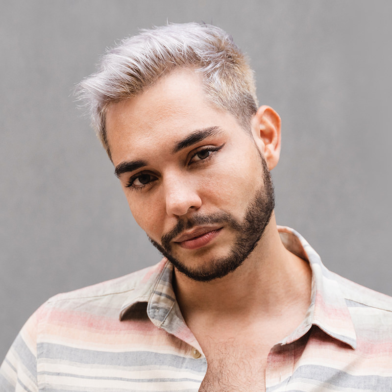 Beard and mustache restoration